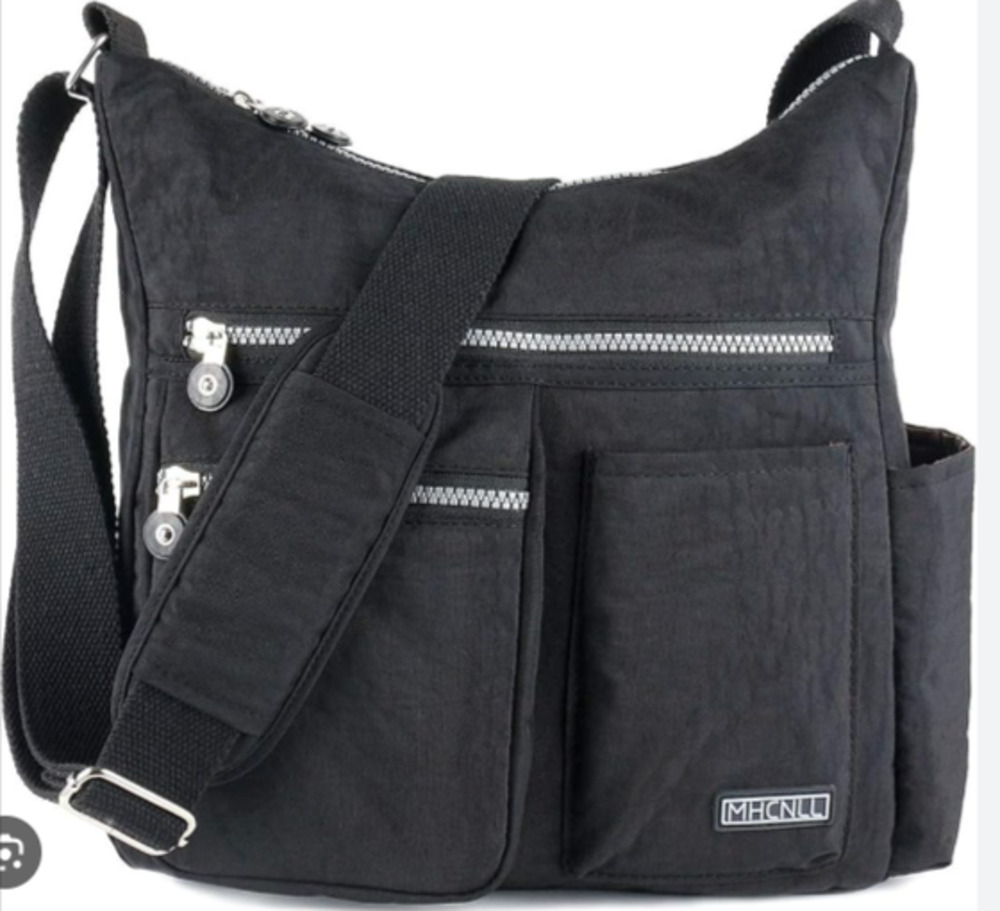 MHCNLL Crossbody Bag with Anti Theft RFID Pocket Black